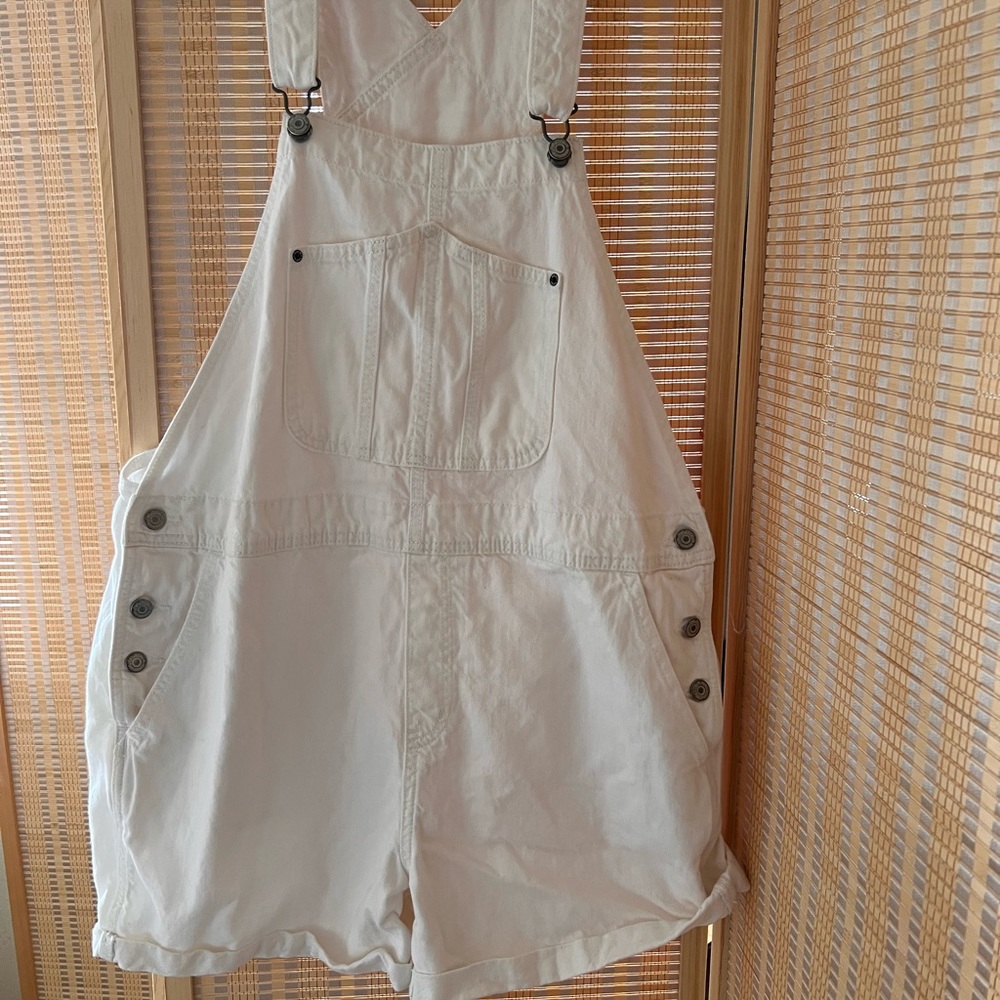 Old Navy Short Overalls White